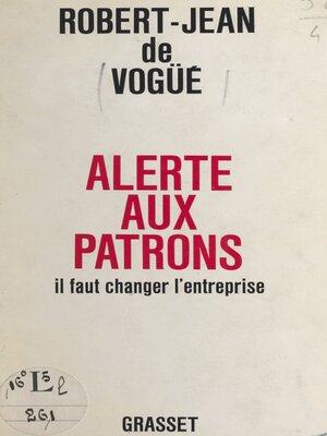 cover image of Alerte aux patrons